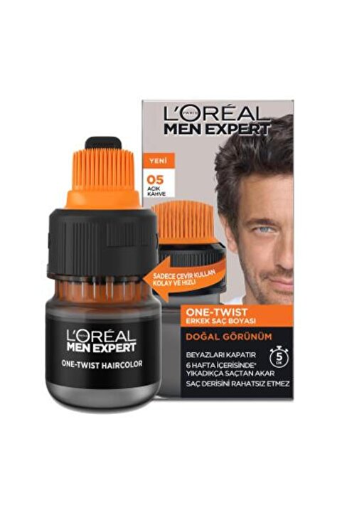 L'Oreal Paris L’oréal Paris Men Expert One-twist Erkek Saç Boyası - 05 Açık Kahve
