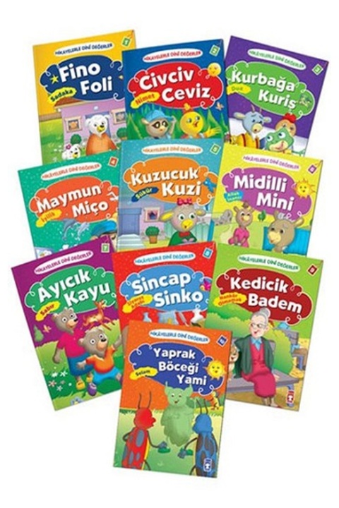 Timaş Çocuk Hikayelerle Dini Değerler Set (10 Kitap Takım)