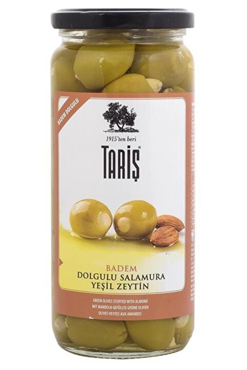 Tariş Badem Dolgulu Yeşil Zeytin 485 Gr.