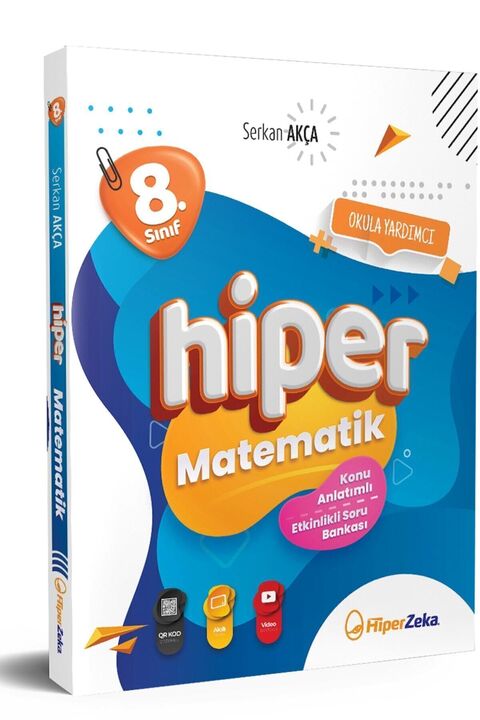 Hiper Zeka 2026 8. Sınıf Hiper Matematik Konu Anlatımlı & Etkinlikli Soru Bankası Nw | Serkan Akça