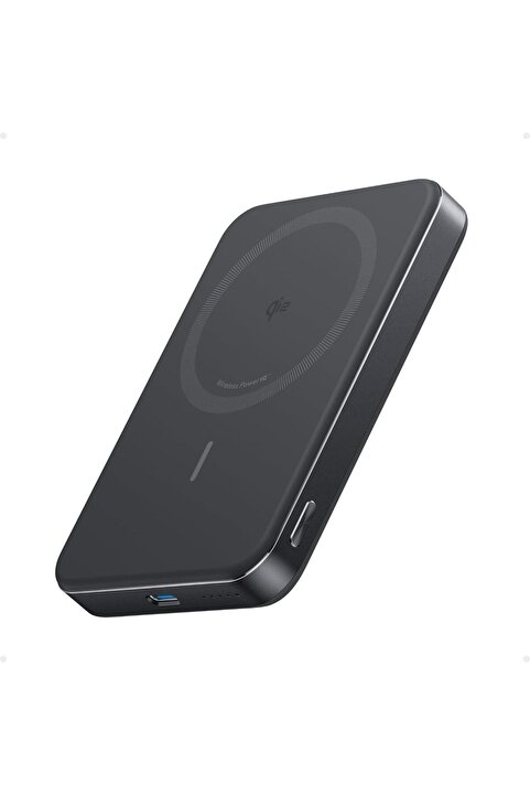 Anker MagGo 10.000 mAh Powerbank, Manyetik Kablosuz Şarj, Siyah - A1664