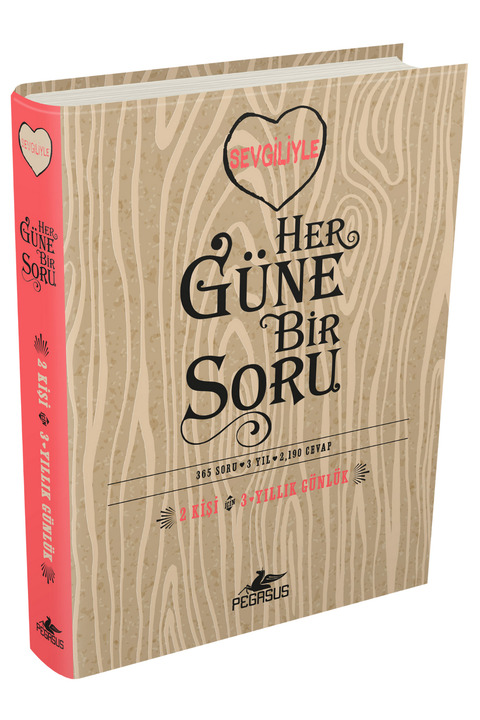 Pegasus Yayınları Sevgiliyle Her Güne Bir Soru: 2 Kişi 3 Yıllık Günlük (Ciltli Midi Boy) - Potter Style