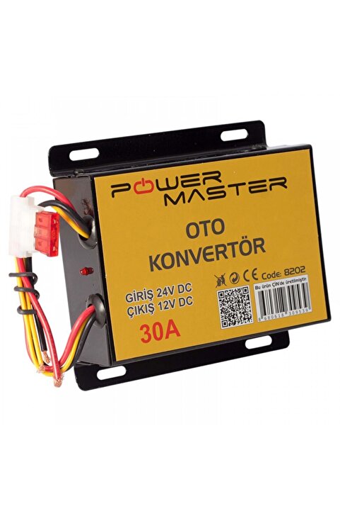 Powermaster 24v 12v Düşürücü Konvertör 30a