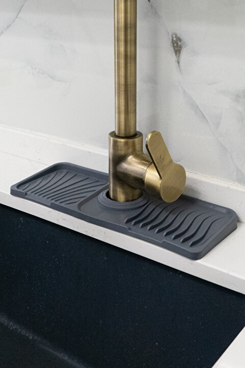 ATA HOME Musluk Matı Elastik Silikon Mutfak Ve Banyo İçin Lavobo Su Tutucu Musluk Ve Batarya Matı