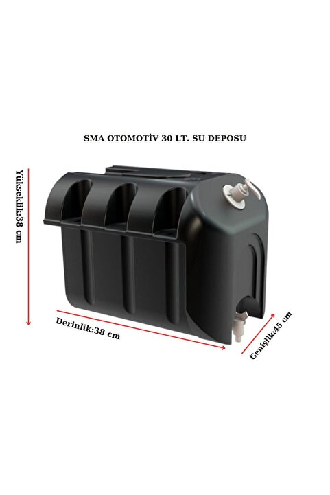 Genel Markalar Karavan, Römork, Dorse, Bahçe, Piknik, Off-Road, Outdoor, Tekne, Yat, 30 Litre Plastik Su Deposu