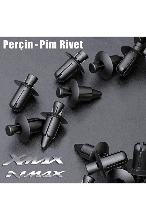 YSGMOTOPARTS Nmax Xmax Grenaj Perçin Rivet Pim Plastik Vida Seti 10 Adet