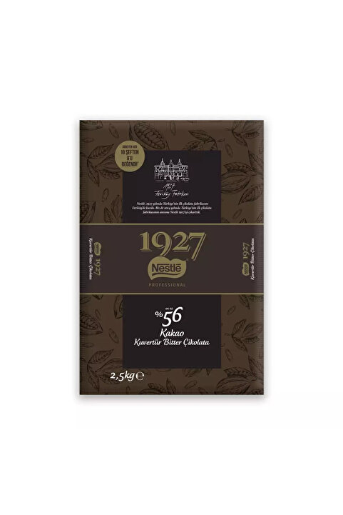 Nestle Nestlé 1927 Kuvertür Bitter %55 Kakao Çikolata 2.5kg