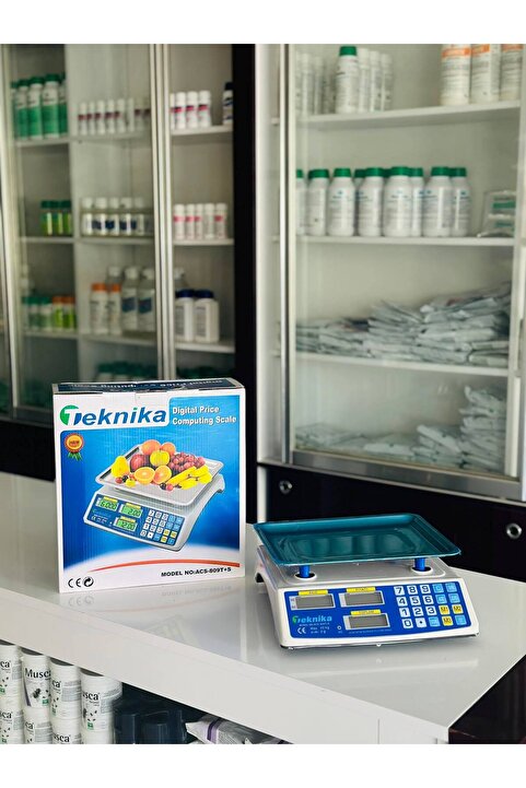 Teknika 40 Kg Terazi Şarjlı ve Dijital Kaliteli Elektronik Bakkal Market Terazisi
