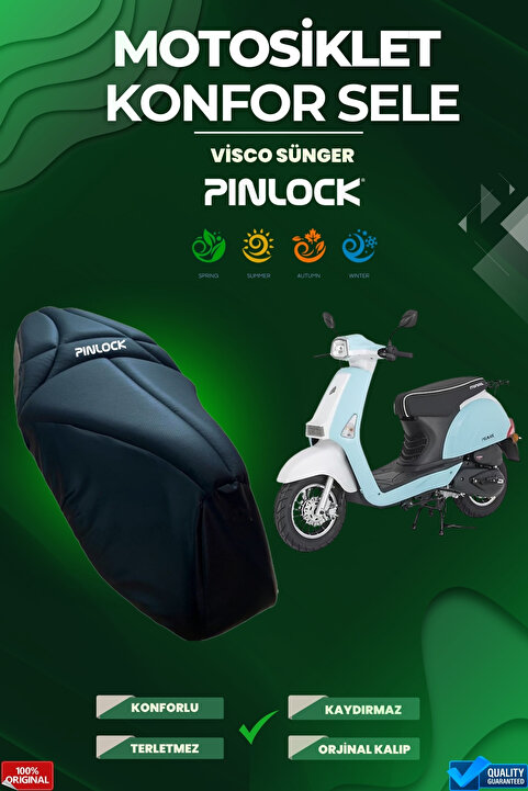 pinlock Mondial 50 Revival Uyumlu Motosiklet Konfor Sele Kılıfı