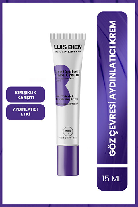 Luis Bien Hyaluronik Asitli Göz Çevresi Kremi 15 ml – Yoğun Nem & Kırışıklık Karşıtı | Hyaluronik Asit | Cilt Nemlendirici