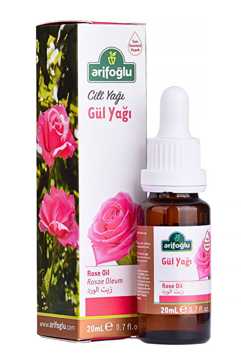 Arifoğlu Gül Yağı 20 ml Cilt ve Saç Bakım Yağı Besleyici Nemlendirici Masaj Yağı