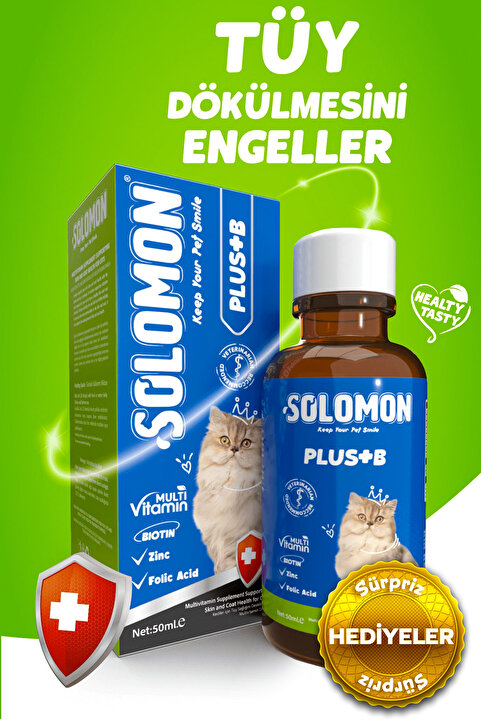 Solomon Kediler Için Tüy Sağlığını Destekleyici Multivitamin
