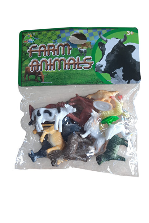 Genel Markalar 12 Parça Çiftlik Hayvanları Figür Hayvanlar 3-6 Cm Arası