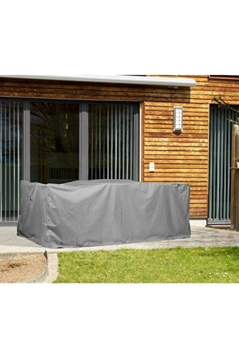 AutoEN Mobilya Brandası 160x100x80 Cm Masa Sandalye Koruma Örtüsü Kılıf Gri Su Geçirmez