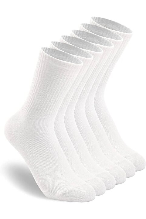 Lemsly Unisex 8 Pairs Tennis College Plain Sports Socks