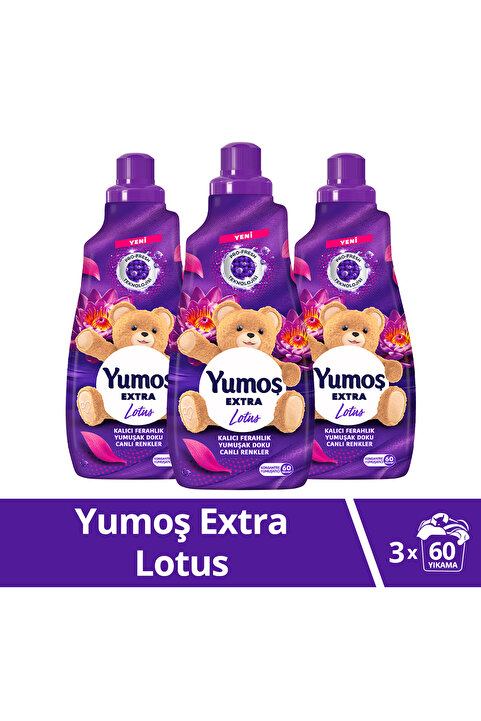 Yumoş Yumoş Extra Çamaşır Yumuşatıcı Lotus ml 1440 ml 60 Yıkama x3