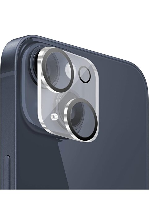 EVAX [Tam Lens] iPhone 13 / 13 Mini Uyumlu Tek Parça Tam Kapatan Kamera Lens ve Yüzey Koruyucu