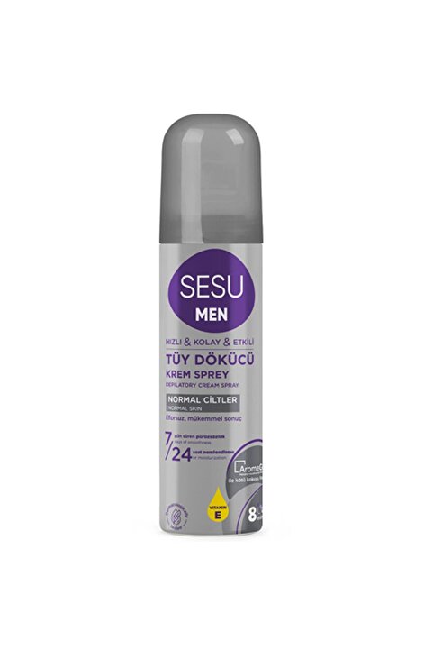 Sesu Men Tüy Dökücü Krem Sprey Normal Ciltler İçin 150 ml