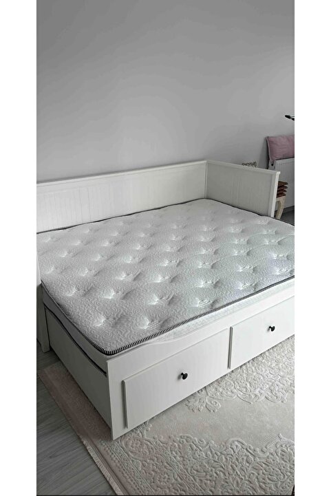 Boyraz yatak 80x200x24 Cm Flekke,hemnes,ikea Divan Uyumlu Katlanır Sünger Yatak Açık Hali 160x200x12 Cm