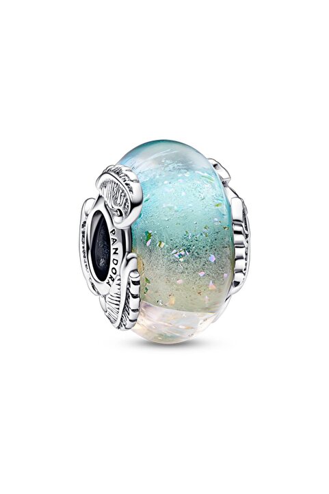 Pandora Çok Renkli Murano Camı ve Tüy Charm
