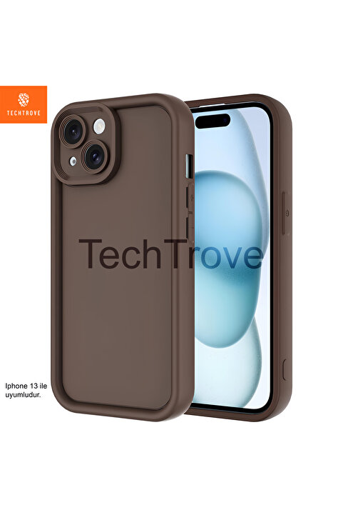 TechTrove İphone 13 / 14 Uyumlu Kılıf Kamera Korumalı Kapak
