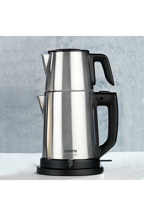Schafer Optimal Elektrikli Paslanmaz Çay Makinesi-Inox