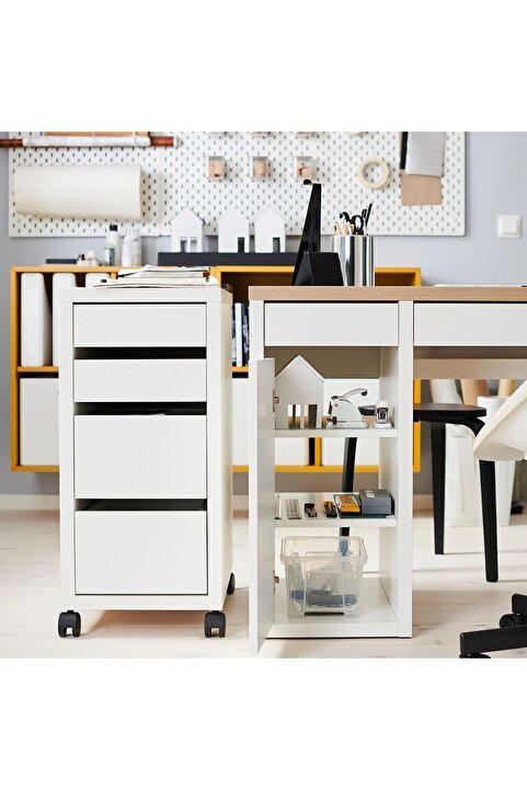 IKEA AKDENİZ MICKE beyaz 35x75 cm keson
