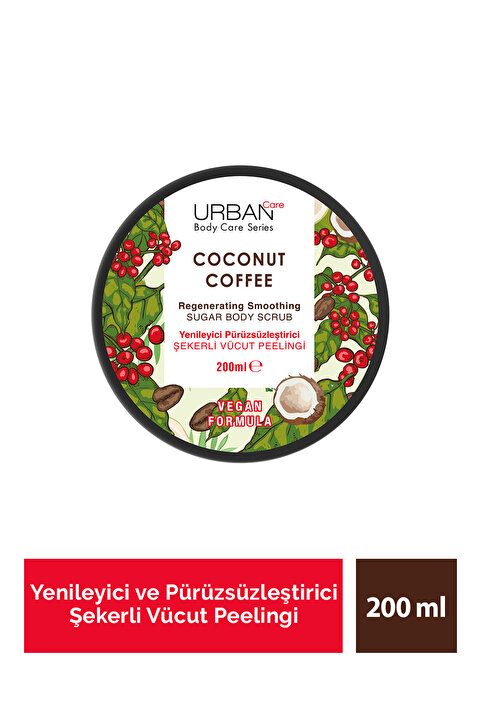 Urban Care Coconut Coffee Yenileyici & Pürüzsüzleştirici Vücut Peeling 200 Ml-vegan