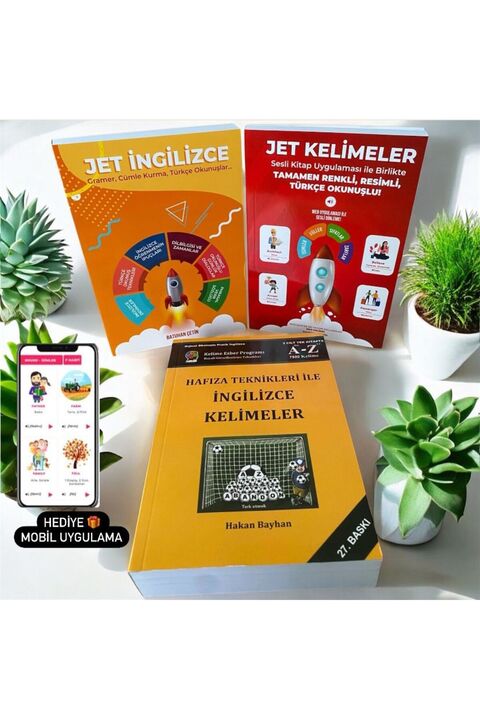 Bayhan Yayıncılık Hafıza Teknikleri - Jet Ingilizce - Jet Kelimeler Ve Mobil Uygulama (İNGİLİZCE ÖĞRETEN SET)