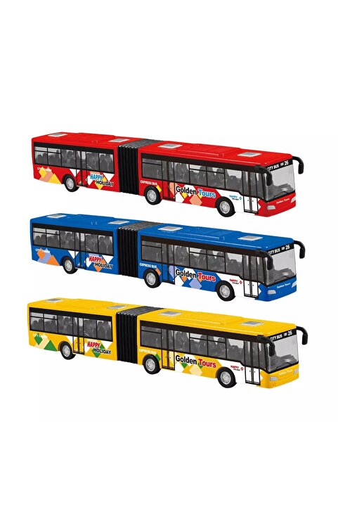 Brother Toys Oyuncak Körüklü Metal Otobüs Metrobüs Çek Bırak 1:48 22 Cm Büyük Model 1 Adet