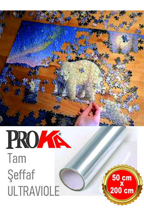 wolf-fol Şeffaf Puzzle Koruyucu Etiket 50 Cm X 100 Cm