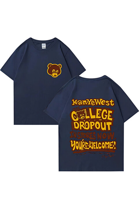 Drippy Rapçi Kanye West Moda Grafik baskı T Shirt Erkek Kadın vintage Tee Büyük Boy kısa