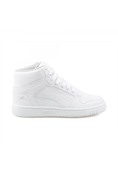 Puma 370486 02 Rebound Layup SL JR Beyaz-Gri Spor Ayakkabı
