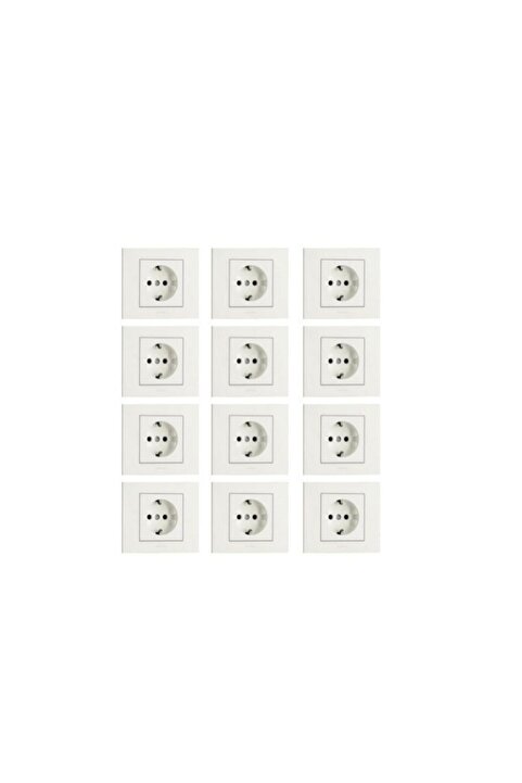 OVİVO Grano Beyaz Priz 12 Li Set