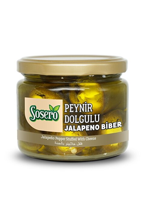 Sosero Peynir Dolgulu Jalapeno Biber 290 gr Cam Kavanoz