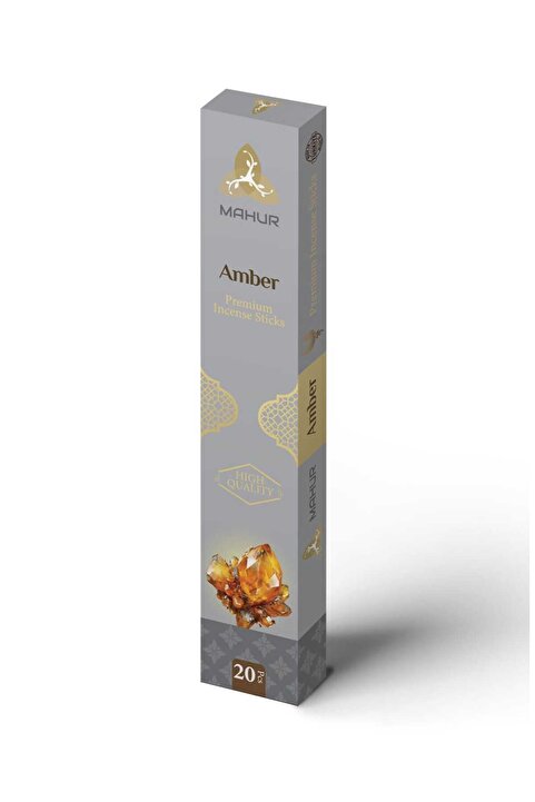 OrdoVeni Amber Kokulu Çubuk Tütsü | Kalıcı Oda Kokusu | Premium Aromatik Tütsü | Ev, Ofis, Yoga ve Meditasyon İçin