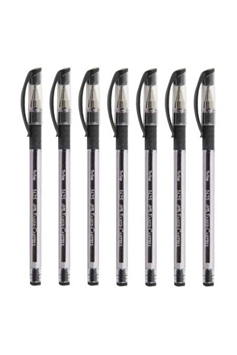Faber Castell 1425 Siyah Iğne Uçlu Tükenmez Kalem 7'li