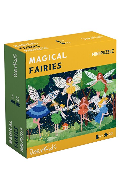 DoerKids Büyülü Periler Fantastik Mini Puzzle | 3-7 Yaş - 40 Parça