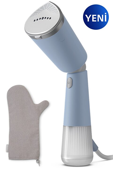 Philips Aparat de calcat vertical portabil Philips STH5020/20 , 1300W, 120 ml, talpa metalica, Turcoaz
