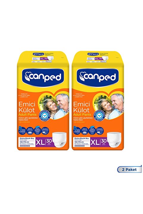 Canped Emici Külot Extra Büyük Boy Large 60 Adet