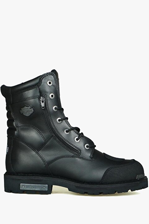 Harley Davidson Riddick Siyah Erkek Deri Asker Botu 025M100552-B14