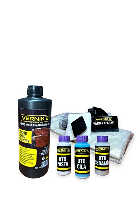 VERNİKS ARAÇ  GÜNEŞ YANIĞI ONARIM SETİ 500 ML VERNİK SÖKÜCÜ