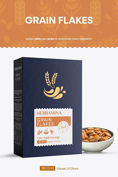 Herbamina Çıtır Tahıl Gevreği 180gr