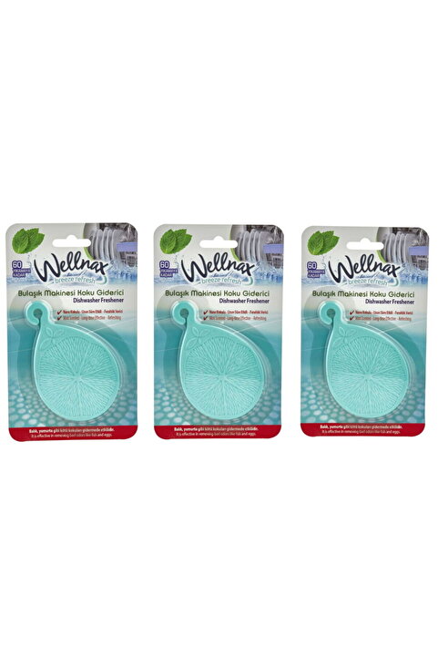 Wellnax breeze refresh Bulaşık Makinesi Koku Giderici Nane X3