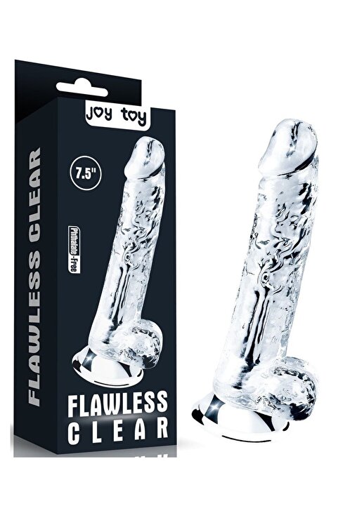 Joytoy Ten Dokusunda Şeffaf Jel Dildo Anal Vajinal Penis