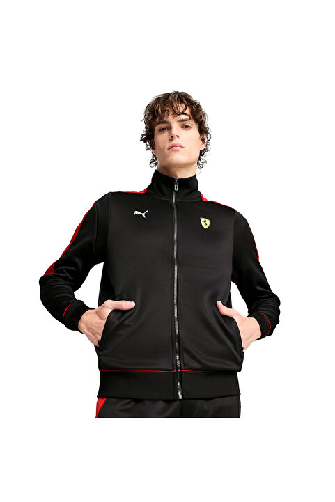 Puma Ferrari Race Mt7 Erkek Siyah Günlük Stil Ceket 63019401