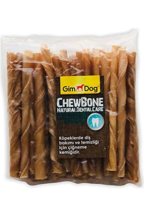 Gimdog Naturel Burgu Çubuk Köpek Ödülü (50'li Paket 5 - 6 Gr)