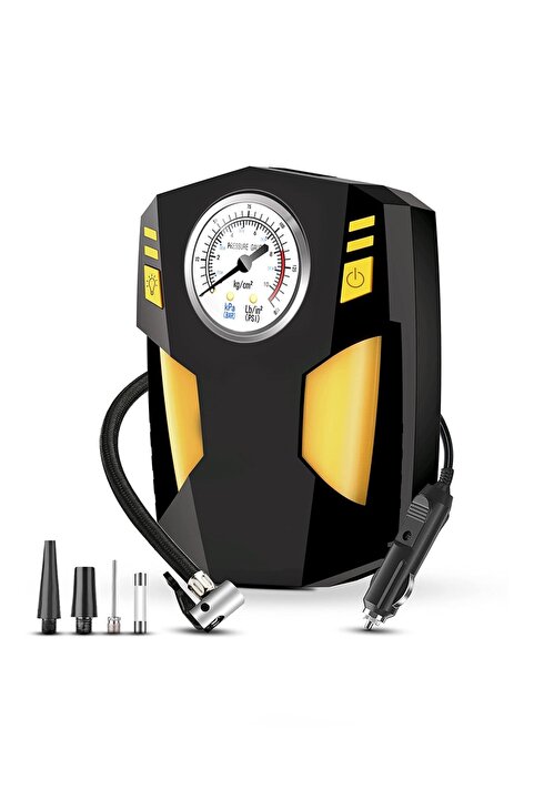 Eragon ERG-511 Analog Basınç Göstergeli Oto Lastik Şişirme Pompası Hava Kompresörü
