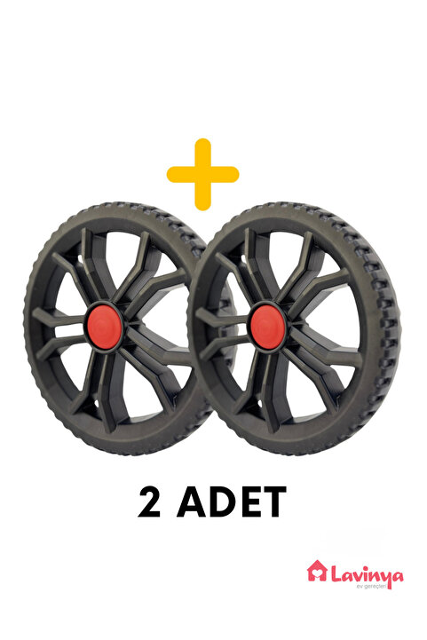LAVİNGER 2 Adet Takmatik Pazar Arabası Yedek Tekeri Mekanizmalı (BÜYÜK) 17 Cm.