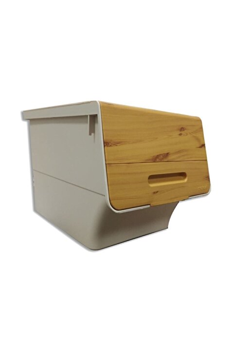 Motek Bambu Görünümlü Tekerlekli Organizer - 12 lt  (  1  ADET  )